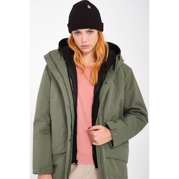 Volcom Somestone 10k Parka Vihreä L Nainen