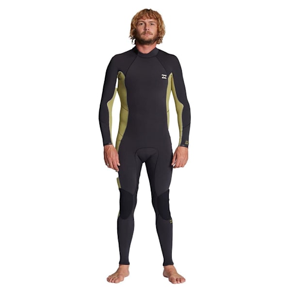 Billabong Långärmad Neoprenkostym Med Dragkedja Baktill 302 Absolute Svart M