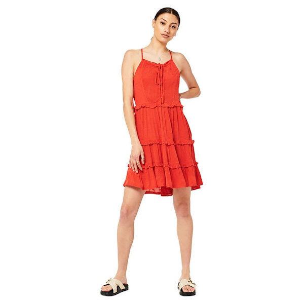 Superdry Kjole Vintage Broderie Cami Rød S Kvinde