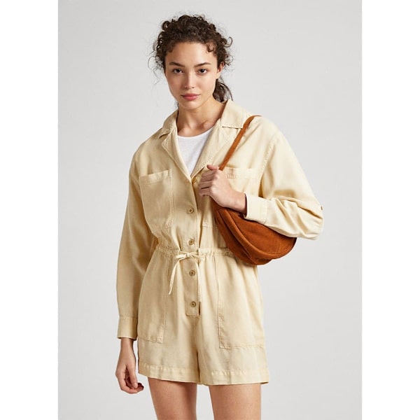Pepe Jeans Romper Elison Beige S Nainen
