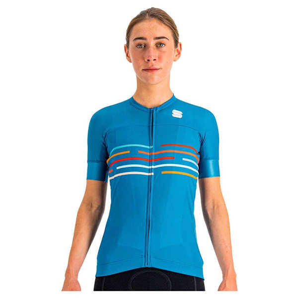 Sportful Kortærmet Jersey Velodrome Blå L Kvinde