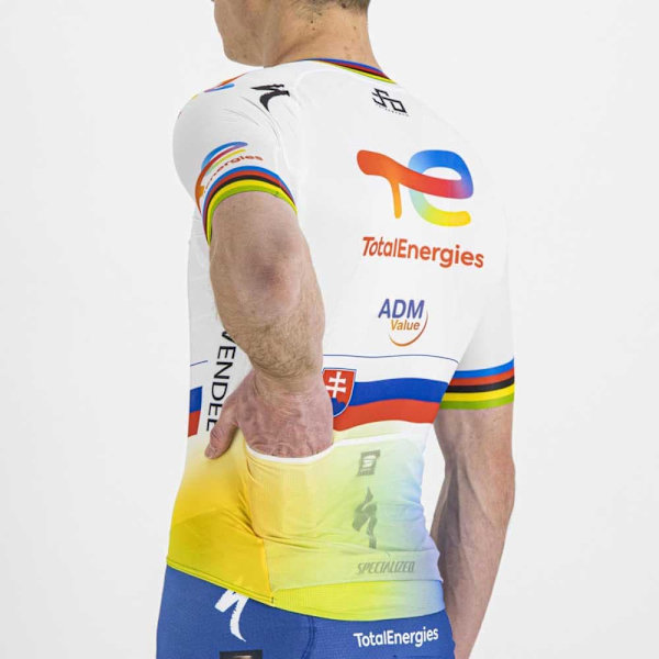Sportful Kortärmad Tröja Total Energies Bomber Vit 3XL Man