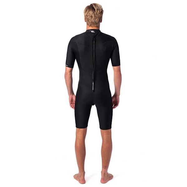 Rip Curl Kortærmet Neoprendragt Med Lynlås Bagpå D Patrol 2 Mm Spring Sort S