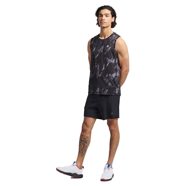 Superdry Shorts Run Premium Sort S Mand