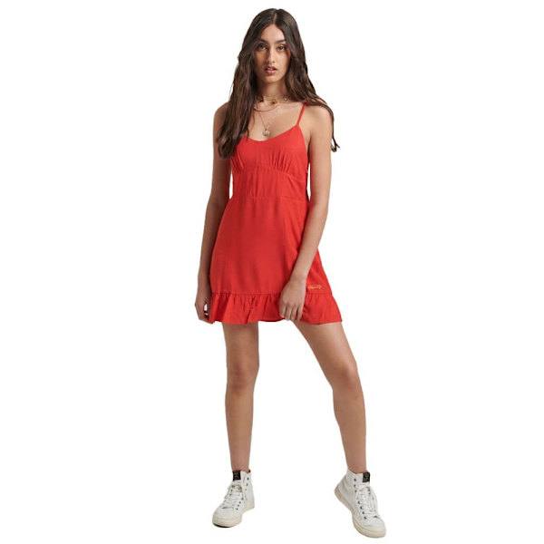 Superdry Kjole Vintage Cami Mini Rød XS Kvinde