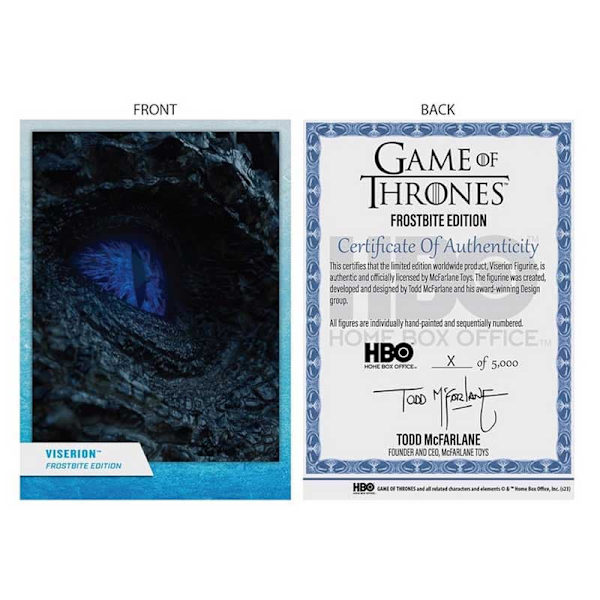 Mcfarlane Game Of Thrones Dragon Viserion Ice Cream Gold Label-figur