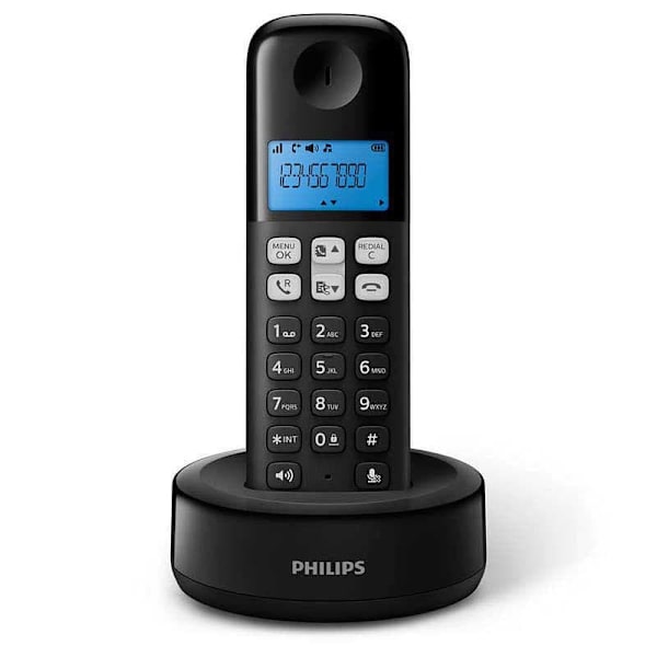 Philips Trådløs Fastnettelefon Classic Range D1611b/34 Sort Sort