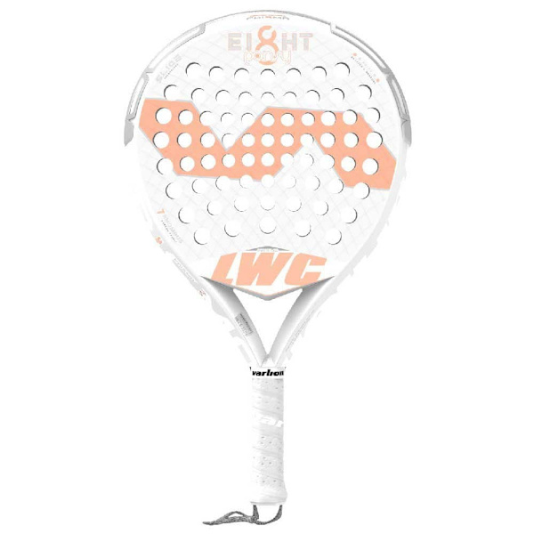 Varlion Nainen Padel Racket Lw Carbon 8 Prisma Pansy Valkoinen 350-360 gr