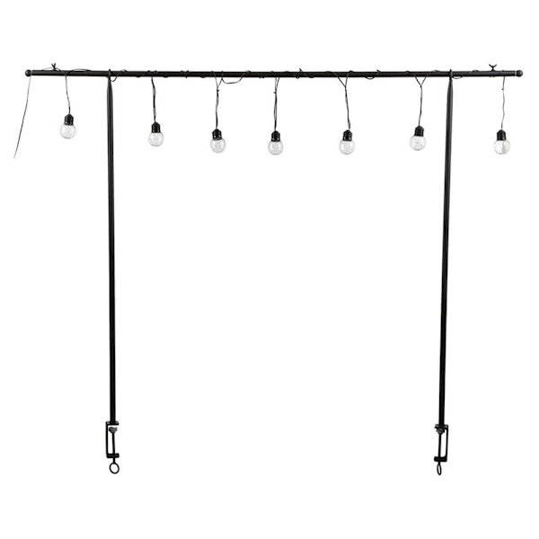 Mica Decorations Utomhus Bordsställ Med Glödlampor 10 Svart