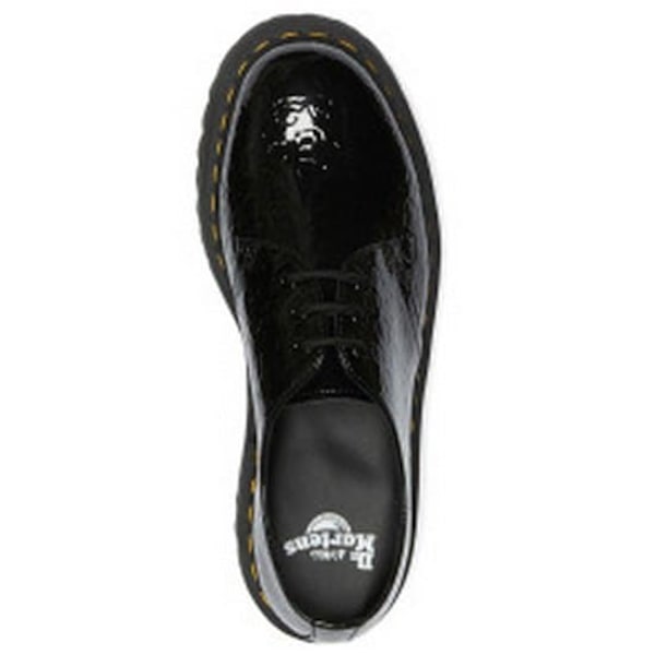 Dr Martens 1461 Quad 3-eye Patent Lamper Leopard Embross Sko Sort EU 36 Mand