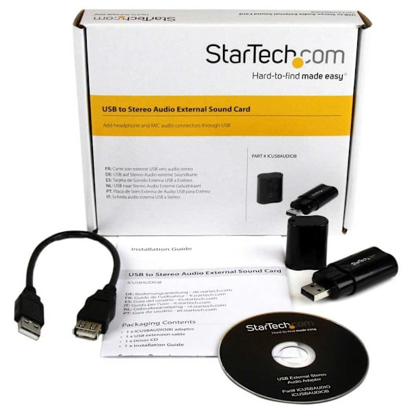 Startech Usb Til Adapter Jack 3.5 Sort
