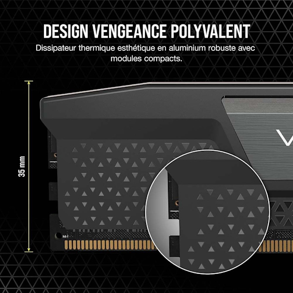 Corsair Hukommelse Ram Vengeance Cmk32gx5m2x7200c34 32gb 2x16gb Ddr5 7200mhz
