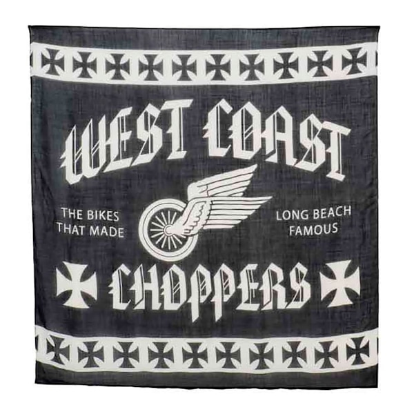 West Coast Choppers Halstørklæde Wings Sort  Mand