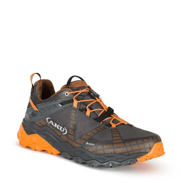 Aku Vandresko Flyrock Goretex Orange,Sort EU 47 1/2 Mand