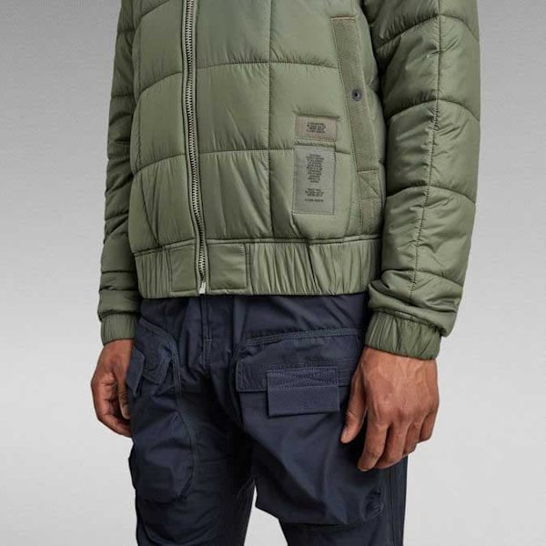 G-star Jacka Meefic Sqr Quilted Grönt S Man