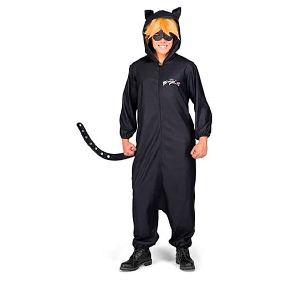 Viving Costumes Mand Custom Pijama Cat Sort S