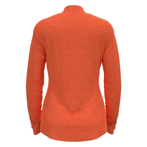 Odlo Full Dragkedja Fleece Fli Orange M Kvinna