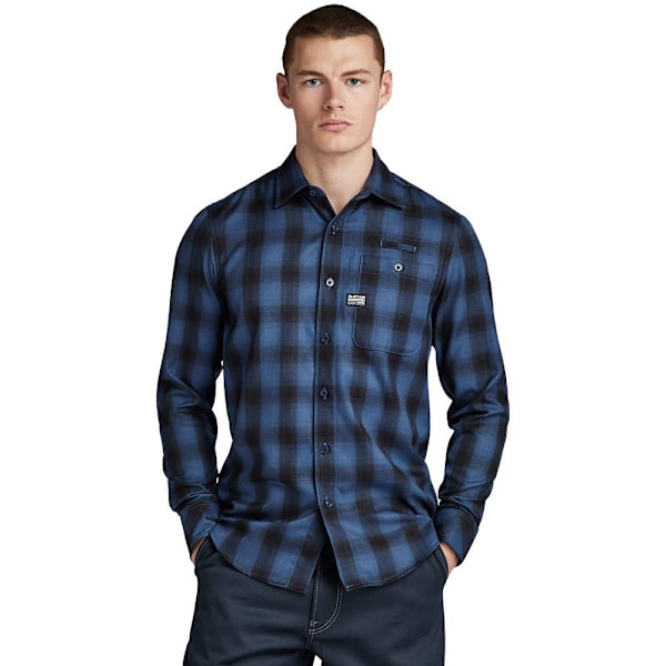 G-star Bristum 20 Slim Fit Skjorte Med Lange ærmer Blå XS Mand