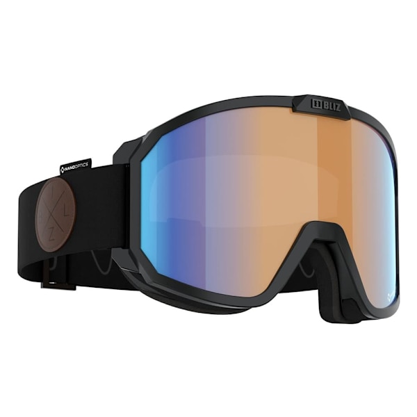 Bliz Rave Skibriller Sort Nano Optics Nordic Light - Orange w Blue Multi/CAT1