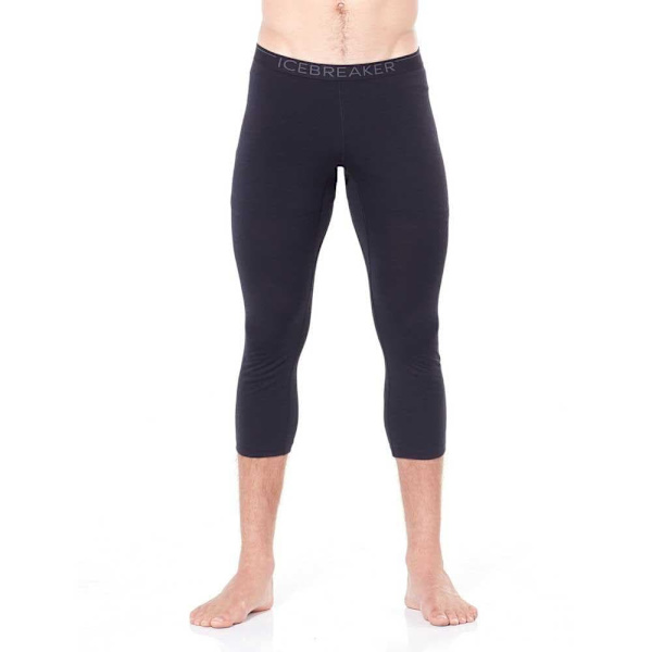 Icebreaker 200 Oasis Merino 3/4 Leggings Sort XL Mand