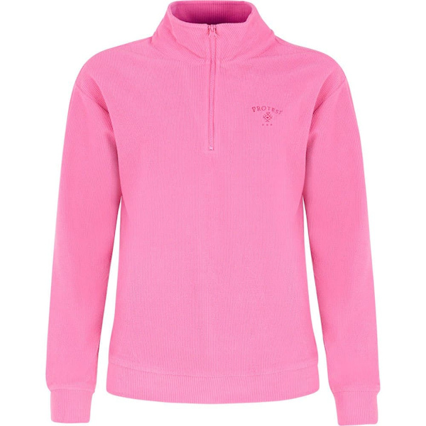 Protest Nappa Fleece Med Halv Dragkedja Rosa L Kvinna