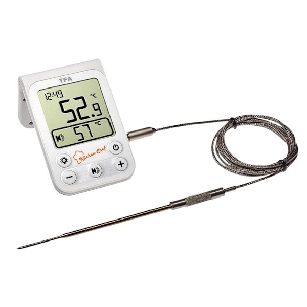 Tfa Dostmann Termometer 14.1510.02 Kitchen Chef Digital Bbq Hvid