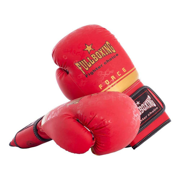 Fullboxing Boxningshandskar I Konstläder Force Röd 10 oz
