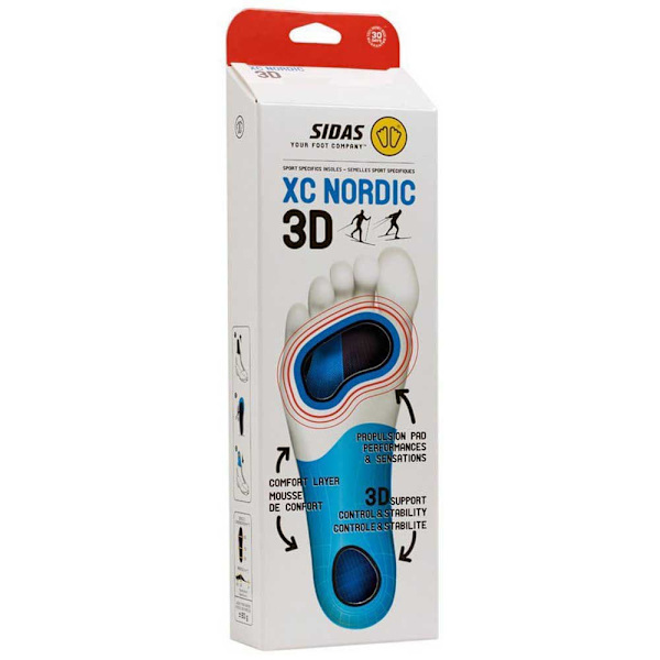 Sidas Pohjalliset Nordic 3d Sininen EU 39-41 Mies