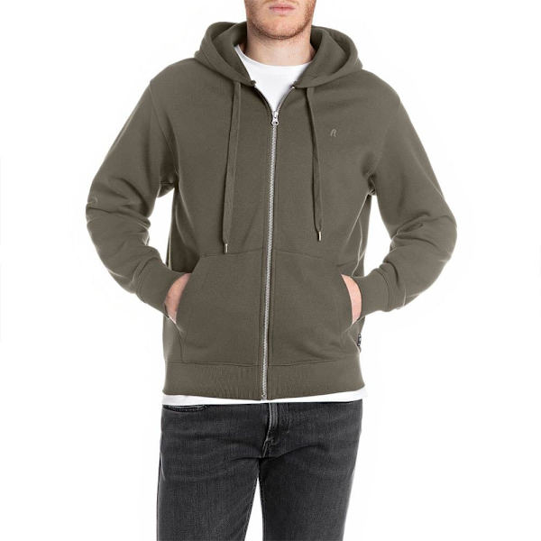 Replay M3105.000.23832 Sweatshirt Med Lynlås Grøn XL Mand