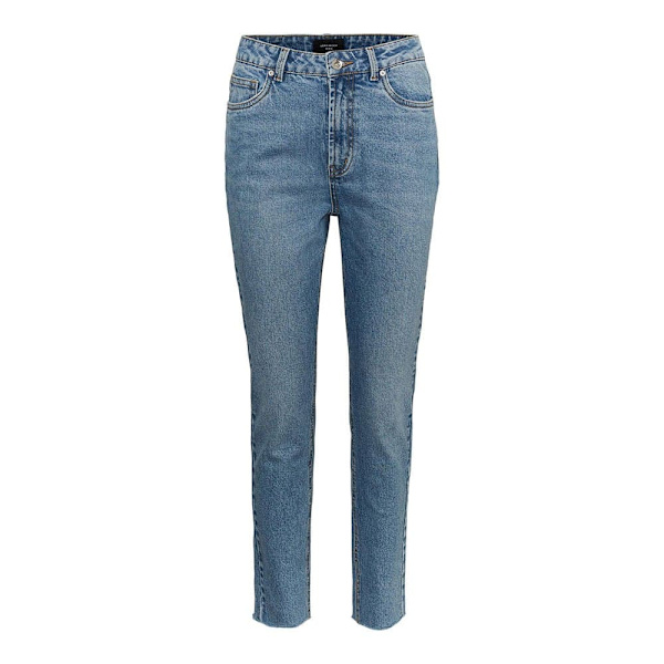 Vero Moda Brenda High Waist Straight Jeans Blå 27 / 30 Kvinde