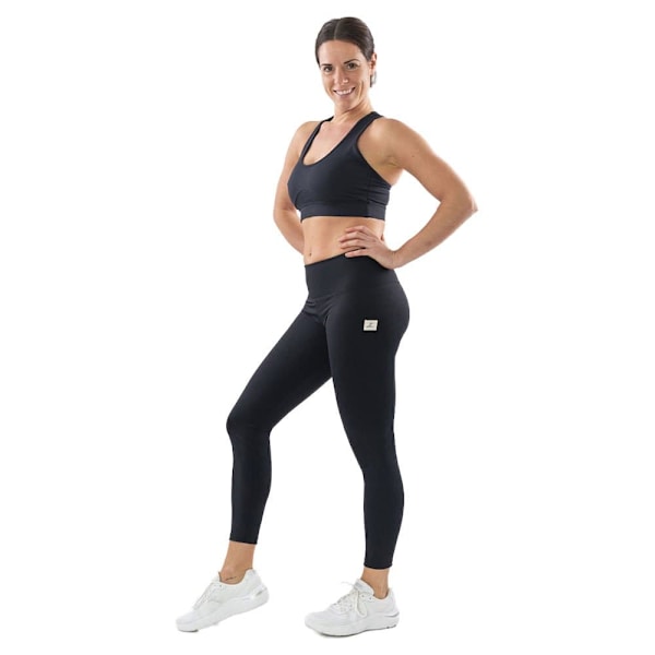 Ginadan Leggings Hög Midja Steel Svart XS Kvinna