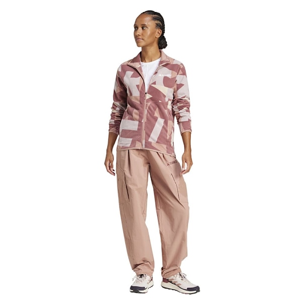 Adidas Terrex Multi Printed Fleecejakke Med Fuld Lynlås Rosa S Kvinde