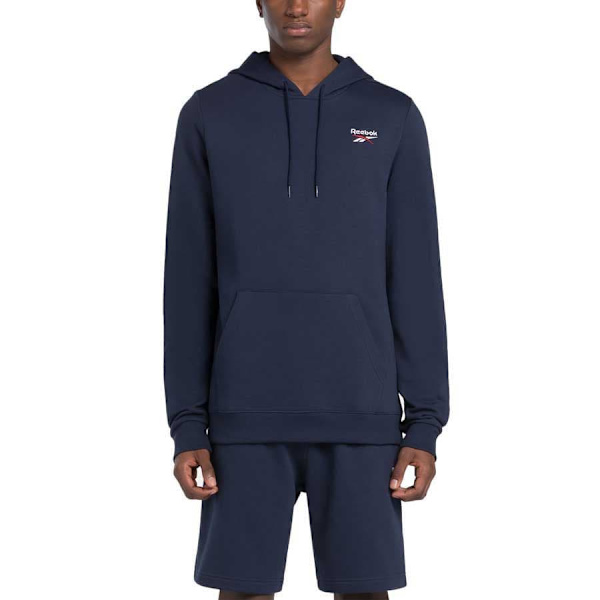 Reebok Identity Small Logo Tröja Med Huva Blå L Man
