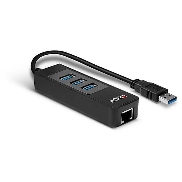 Lindy Til Ethernet-adapter Usb 3.0 Sort