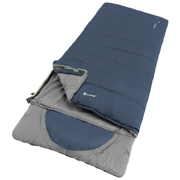 Outwell Sovepose Contour Lux Blå Long / Right Zipper