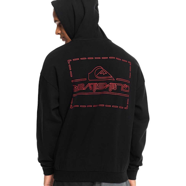 Quiksilver Hættetrøje Upside Down Sort XS Mand