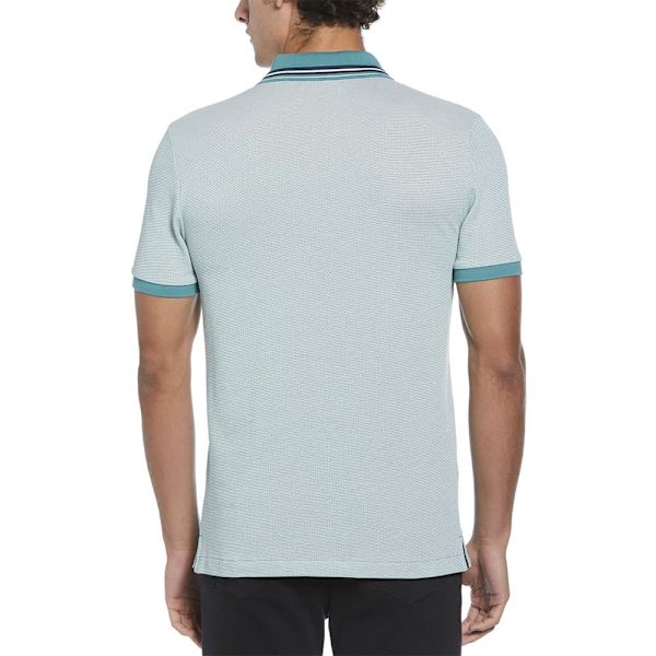 Original Penguin Birdseye Pique Tipped Kortærmet Polo Blå S Mand