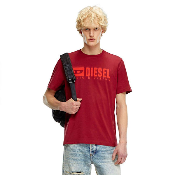 Diesel T Adjust Q7 T-shirt Med Korte ærmer Rød S Mand