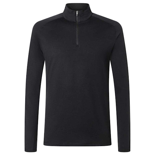 Super.natural Arctic230 Halv Lynlås Langærmet T-shirt Sort 2XL Mand