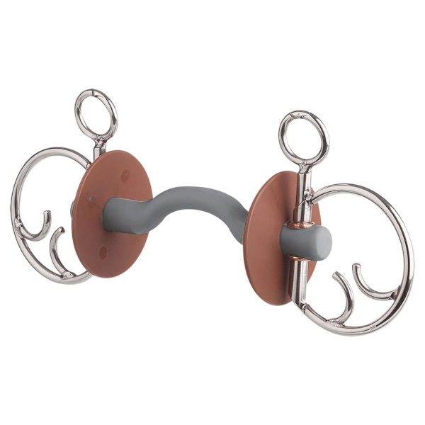 Beris Hård Bit Kimblewick Tongue Port Snaffle Søvfarvet 130 mm
