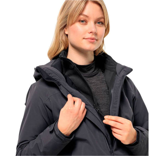 Jack Wolfskin Moonrise Fz Jakke Sort M Kvinde