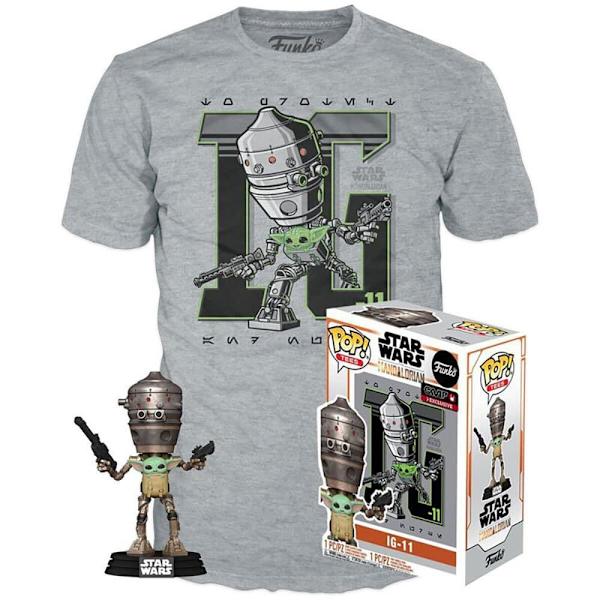 Funko Figur Pop And Tee Star Wars Ig-11 With The Child Exclusive Flerfärgad S