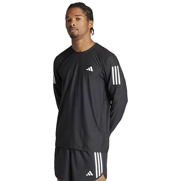Adidas Langærmet T-shirt Own The Run Base Sort M / Regular Mand
