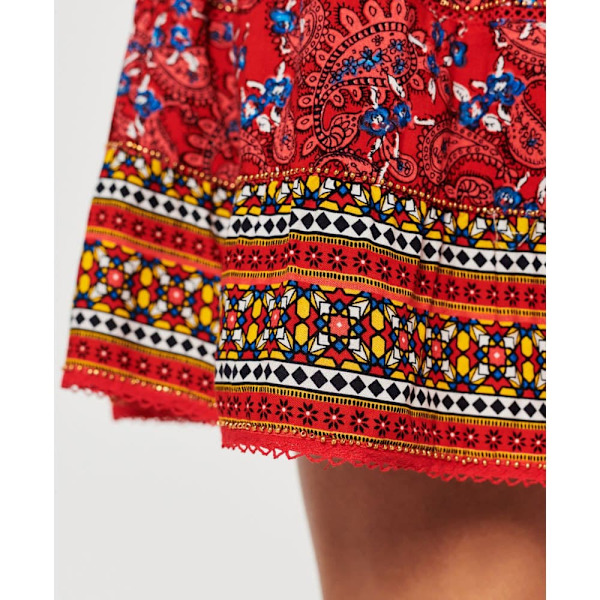 Superdry Hame Vintage Embellished Mini Punainen M Nainen