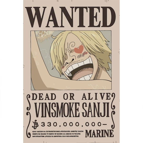 Teknofun Lampe One Piece Led Wanted Sanji 30 Cm