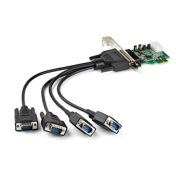 Startech Rs232 4 Port Pcie Grøn,Søvfarvet