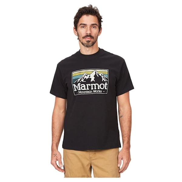 Marmot Lyhythihainen T-paita Mmw Gradient Musta XL Mies
