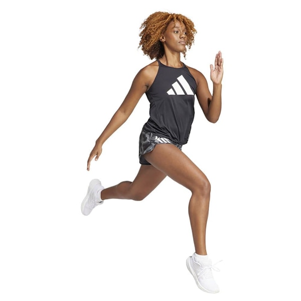 Adidas Shorts Own The Run Excite Aop 4´´ Sort XS Kvinde