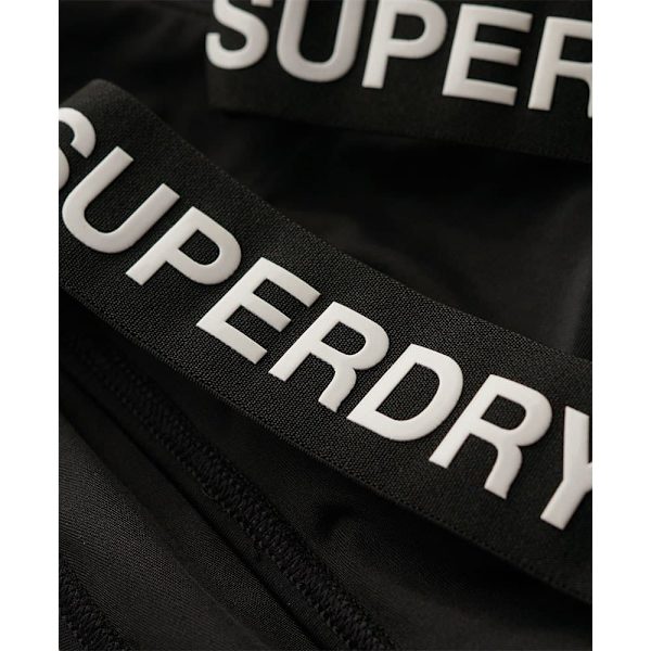 Superdry Elastic Scoop Back Baddräkt Svart XS Kvinna