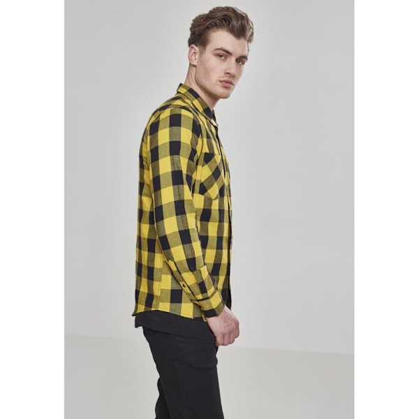 Urban Classics Basic Flannelskjorte Gul XL Mand